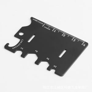Yangjiang Multi Function Tool Card Stainless Steel 10 In 1 Survival Outdoor <b>Mini</b> <b>Bottle</b> Opener With Ruler And Can Opener - Product Image 5