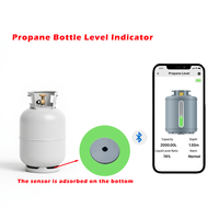 Jauge de niveau intelligente pour bouteille de gaz GPL, capteur à ultrasons BLE pour réservoirs de cuisine, détecteur de propane et de butane sans contact avec alertes via application