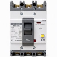 Disjoncteur différentiel LS ELECTRIC Metasol EBS103c ELCB 125A 30mA 3P 4P 37kA Type S CE CB IEC60947 Stock usine