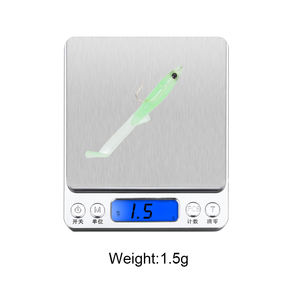 8 pezzi piccolo PVC artificiale 6.5cm 1.5g di pesca di <span class=keywords><strong>anguilla</strong></span> luminosa con gancio <span class=keywords><strong>esca</strong></span> morbida <span class=keywords><strong>per</strong></span> la pesca alla carpa in barca oceanica nel lago fluviale - Product Image 3