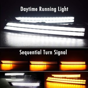 Color Dual doble fila de luz LED DRL corriente diurna ámbar señal para Mazda CX-5 cx5 cx8 2017 - 2021 - Product Image 5