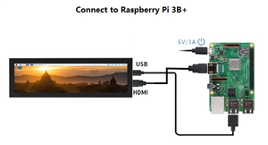Pantalla LCD TFT Capacitiva de 8.8 Pulgadas con Interfaz HD-MI para Computadora y Automóvil, Raspberry <span class=keywords><strong>Pi</strong></span> - Product Image 6