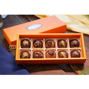 Sang Trọng Có Thể Gập Lại Giấy Các Tông Ngọt Ngào Bonbon Món Quà Ngày Bao Bì Hộp Biểu Tượng Tùy Chỉnh Màu Đen Ủng Hộ Sô Cô La Truffle Hộp Với Ngăn - Product Image 4