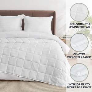Couverture lestée OEM d'usine, 5x5 grilles, perles de verre, couverture lourde pour un meilleur sommeil, poids et taille personnalisés - Product Image 4