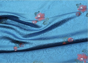 Thời Trang Cổ Điển Hoa Thiết Kế Jacquard Đầy Màu Sắc 100% Polyester Thoải Mái Thổ Cẩm Vải Cho Phụ Nữ Tuyệt Vời Nhà Dệt - Product Image 6