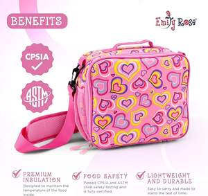 Sac isotherme écologique bento pour enfants boîte à lunch double couche <span class=keywords><strong>licorne</strong></span> design thermique sac à lunch pour écolières - Product Image 3