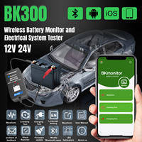 Moniteur de batterie de voiture KONNWEI Bluetooth BK300, dispositif de surveillance de batterie 12V 24V, outil de test du système de charge et de démarrage de voiture