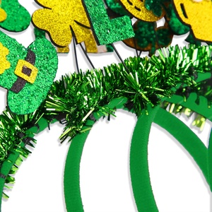 LOWOSAIWOR Nuevo Diadema con Trébol para el Día de San Patricio, Adorno para <span class=keywords><strong>la</strong></span> Cabeza de Color Verde, Decoración para Fiestas - Product Image 4