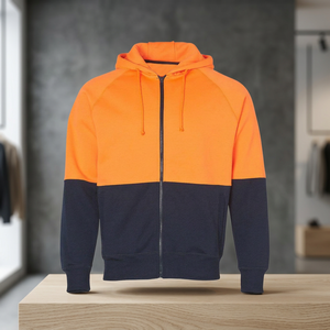 Sudadera con Capucha Fluorescente de Alta Visibilidad, Impresa en Serigrafía Sostenible, Personalizada para Hombre, Uniforme de Trabajo Transpirable, Talla Grande - Product Image 2