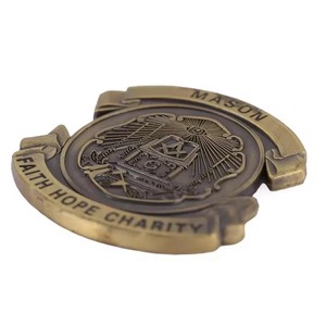 Épinglette en métal personnalisée à prix d'usine, souvenir 3D en alliage de zinc doré et argenté, épinglette pour chapeau, vêtements, badge commémoratif en émail métallique - Product Image 4