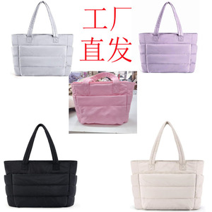 Women's Tote <b>Bag</b> Horizontal Square Water Resistant Pink Black Off White Light Purple Light Gray Everyday Use Spring 2024 - Product Image 5