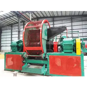 Waste Tire Recycling Machine Rubber Cracker Mill Tyre Crusher