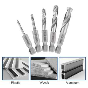 ATI-2026 Outils de travail du bois, forets rapides en acier inoxydable, forets spirales à tige hexagonale à changement rapide, finition brillante, ensemble pour le métal - Product Image 2
