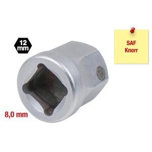 KS TOOLS Adaptador especial de 4 puntos con imán, 8,0mm, para calibradores SAF y Knorr - Product Image 2