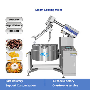Bouilloire planétaire industrielle à inclinaison automatique casserole bouillante grand mélangeur de cuisson au gaz en pâte de gury commerciale prix de la machine - Product Image 2