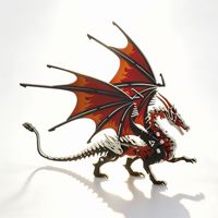 Puzzle 3D en métal Dragon de Glace et Dragon de Feu, 39 pièces, assemblage facile, fait main, jouet éducatif DIY, cadeau créatif, décorations de bureau, pour tous les âges