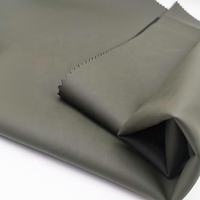 Tissu en cuir synthétique écologique sans PFAS, couleur personnalisée, imperméable, tricoté, en PU, simili cuir, pour vêtements et robes