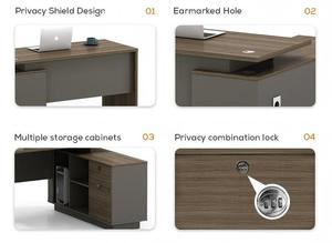 Venta directa de fábrica Mesa de oficina ejecutiva simple 1,2 m Escritorio de gerente pequeño moderno - Product Image 2