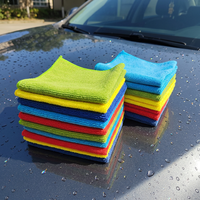High Quality 40*40cm 300gsm Microfiber Towel Premium Quick-Dry Warp Knitted Cloth for Car Wash Kitchen Cleaning Drying Cloth