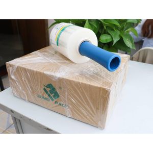 BOMEI PACK Stretch <b>Wrap</b> Film 5 In X 1000 Ft 80 Gauge <b>Pallet</b> Packaging Material Durable Self Adhering Plastic - Product Image 1