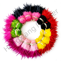Plumes de coq bicolores de 6-8 pouces, cousues et enfilées pour costumes de carnaval, plumes décoratives pour artisanat