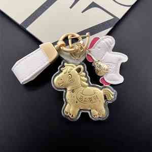 Cute Cartoon Instant Wealth Bag Pendant Exquisite Leather Strap with <b>Keychain</b> Promotion, Customizable - Product Image 3
