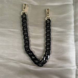 Tali rantai akrilik warna-warni untuk tas dompet modis variasi warna cerah Aksesori logam DIY aksesoris tas - Product Image 6