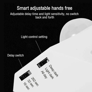 หลอดไฟ LED อัจฉริยะ 100W พร้อมเซ็นเซอร์ตรวจจับความเคลื่อนไหวแบบอินฟราเรด PIR ขั้ว E27 พร้อมสวิตช์ควบคุมแสง  อะแดปเตอร์ขั้วหลอดไฟ ขายส่ง - Product Image 2