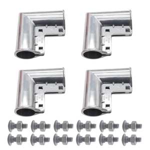 Accesorios de montaje de abrazadera de poste de valla de metal con tapa de columna de barandilla de tubo cuadrado varios personalizados al por mayor - Product Image 6