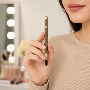 Soldes du <span class=keywords><strong>Black</strong></span> <span class=keywords><strong>Friday</strong></span> : Crayon à sourcils double embout, pointe biseautée pour définir et remplir, brosse à cils pour modeler et fixer, longue tenue sans bavures - Product Image 4