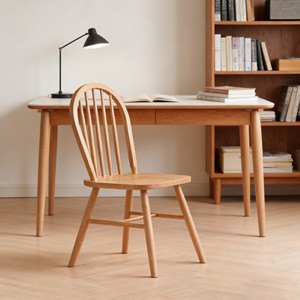 Chaise de salle à manger <span class=keywords><strong>en</strong></span> bois <span class=keywords><strong>massif</strong></span>, design minimaliste, non pliable et non rotative, pour la maison, l'hôtel, le restaurant, le café - Product Image 3