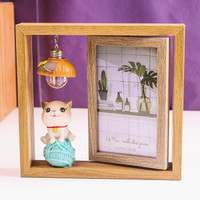 Cadre photo de Pâques rotatif double face fait main de 6 pouces, design moderne et créatif, avec support, album photo personnalisé, vente en gros fabricant