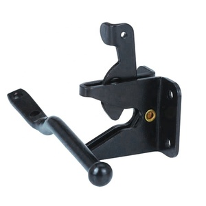 <span class=keywords><strong>Loquet</strong></span> de portail à gravité réglable plaqué noir OUROOM SS304 pour clôture en bois et vinyle - Product Image 5