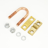 Connecteur de tige en U en laiton de haute qualité pour piquets de terre et de protection, type boulon en U