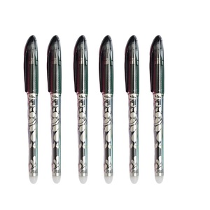 Stylos effaçables pour l'apprentissage des élèves, papeterie scolaire, promotion, encre bleue et rouge, largeur d'écriture de 0,5 mm, couleur bon marché - Product Image 2