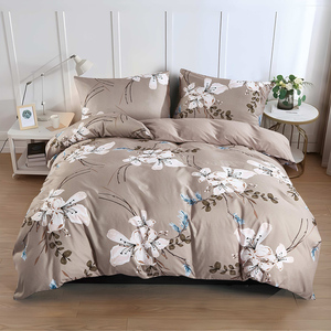 Nouvelle arrivée confortable 3 pièces 5D tissé Floral tricoté 100% Polyester ensemble de literie classique housse de couette maison hôtel en gros - Product Image 1