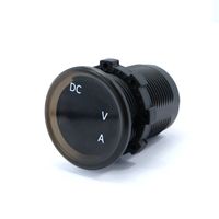Amperímetro Digital LED Mini Amomd de 12V, Medidor de Voltaje Digital para Automóvil y Barco