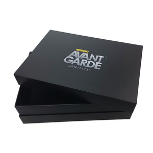 Custom Packaging Box Black Printing On The Cover lid and base box Rigid Cardboard Luxury Gift Box with logo