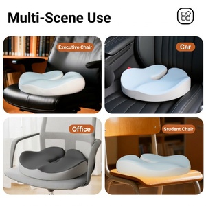 <span class=keywords><strong>Coussin</strong></span> <span class=keywords><strong>rehausseur</strong></span> de siège auto en mousse à mémoire de forme, ergonomique, pour une vue plus large, multicolore, 5 couleurs - Product Image 4