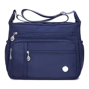 กระเป๋าสะพายข้างสำหรับผู้หญิงขนาดใหญ่มีหลายช่องกระเป๋าสะพายไหล่และกระเป๋าถือ