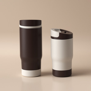 Stainless Steel Tumbler 304 Insulated Travel Cup With Flip Lid For Office Car Outdoor Use - Product Image 1
