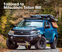 SAN HIMA multifonctionnel détachable en aluminium noir galerie de toit plate-forme porte-bagages de voiture pour MITSUBISHI TRITON MR 2014 +