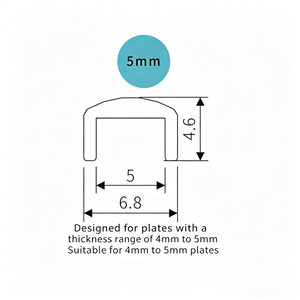 Bande de bordure en forme de U, bande décorative en TPE pour armoire en <span class=keywords><strong>bois</strong></span>, petit emballage, autocollante pour revêtement de sol domestique - Product Image 4