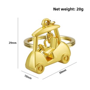 Sáng Tạo 3D Phim Hoạt Hình Phong Cách Sân Golf Xe Mặt Dây Chuyền Keychain Bền Kim Loại Ánh Sáng Keychain Cho Kinh Doanh Hoặc Tham Quan Ý Tưởng Quà Tặng - Product Image 6