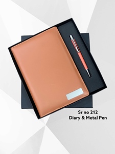 Ensemble cadeau de carnet en cuir PU premium A5 avec stylo métallique, 100 feuilles, couverture rigide, journal imprimé UV pour le bureau, les affaires et la vie quotidienne - Product Image 3