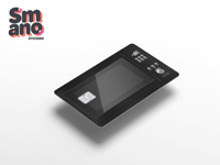 Smano Laser Chrome - Funda Personalizada para Tarjeta de Crédito, Regalo Profesional