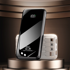 <span class=keywords><strong>Chargeur</strong></span> de voyage haute capacité 10000mAh 20000mAh avec câble intégré, affichage numérique portable, charge rapide PD 22.5W, batterie externe - Product Image 4