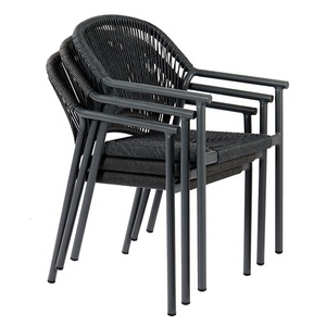 Moderno nero 5 pezzi Patio estensibile Set <span class=keywords><strong>da</strong></span> pranzo mobili <span class=keywords><strong>giardino</strong></span> esterno Rattan tavolo in alluminio e 4 posti sedie - Product Image 5