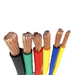 PVC Insulated 2-Core Earth Wire Cable THHN THWN House Wiring Tinned Copper Conductors PTFE Insulation Construction Power Cables