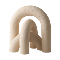 TONFO Ornement en céramique minimaliste nordique en forme de pont arqué, figurine géométrique abstraite pour salon, étagère, décoration intérieure